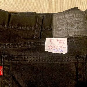 Levi’s Strauss black jeans